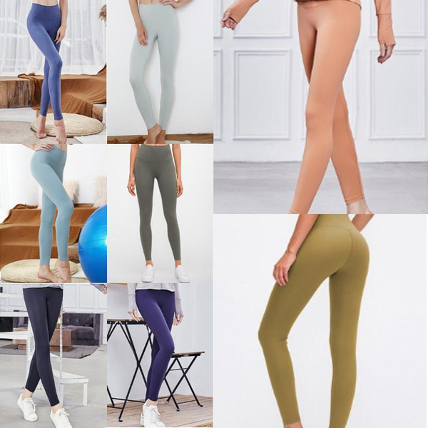 

designer womens stacked lu women gym workout yoga 25 32 elastic pants leggings fitness overalls de diseÃ±o full tights xs - xl r3cvsf5b1#, White;black