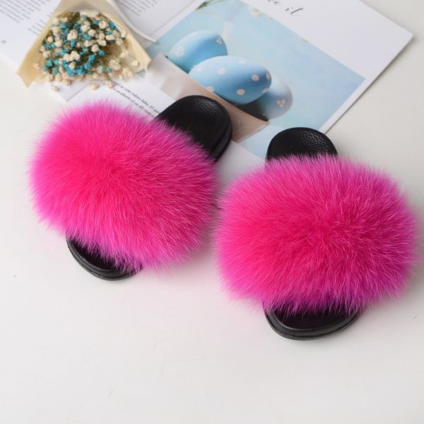 

2020 новая мода лето дети real fur обувь мальчиков и девочек сандалии тапочки детские главная слайды симпатичные пушистые обувь сандалии, Black;grey
