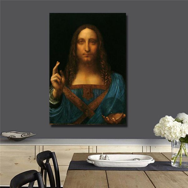 

leonardo da vinci "salvator mundi" home decor handpainted &hd print oil painting on canvas wall art canvas pictures 200727