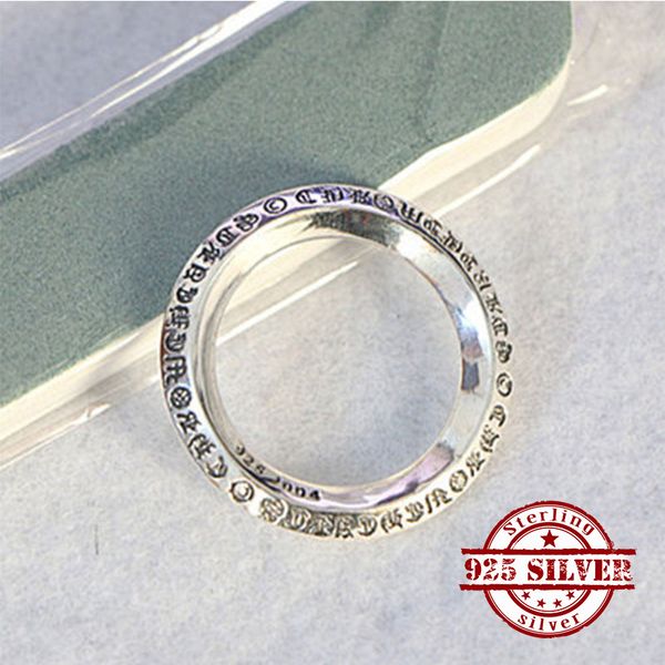 

100% s925 sterling silver pendant cool personality fashion shape cross letter circle creative jewelry punk street dance style