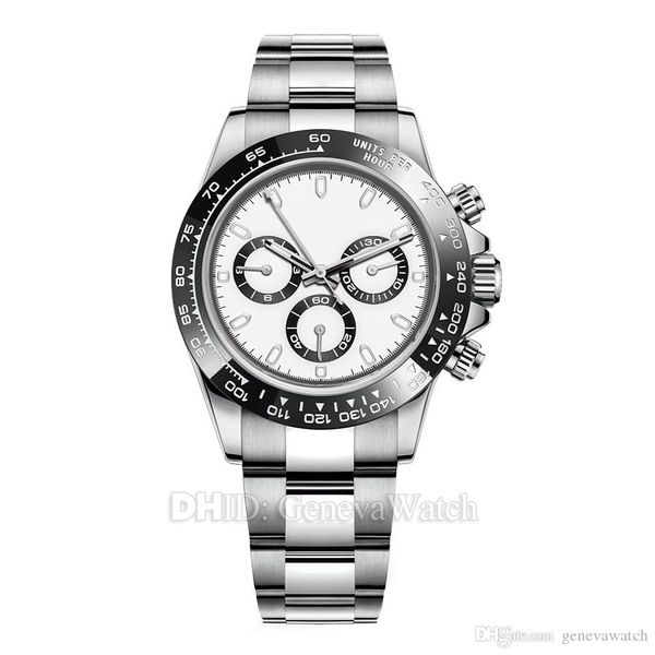 

luxury mens watches 116500ln designer watch montre de luxe automatic wristwatches ceramic bezel 316l steel adustable folding buckle 19 color, Slivery;brown