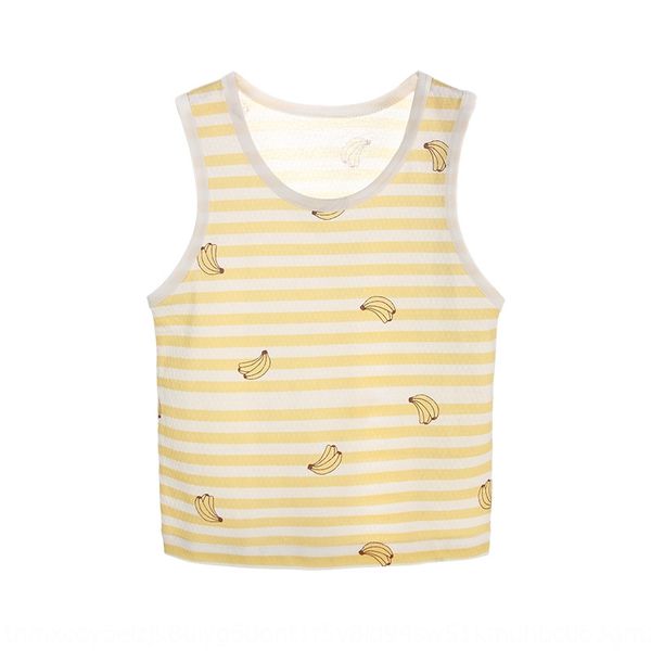 

2019 new cartoon summer jacquard striped children's vest children's infant baby's vest, Blue