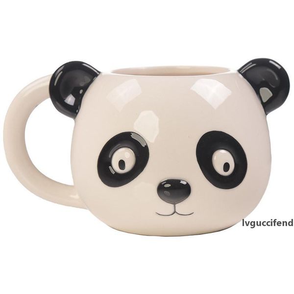 

cute cartoon panda tiger penguin bear 3d animal cup hand-painted tea milk coffee mug ceramic drinkware gift t200506