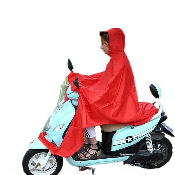 

eicbc single electric vehicle poncho heaven sunshine thickened raincoat advertising single electric vehicle poncho heaven sunshine mot, Red;brown