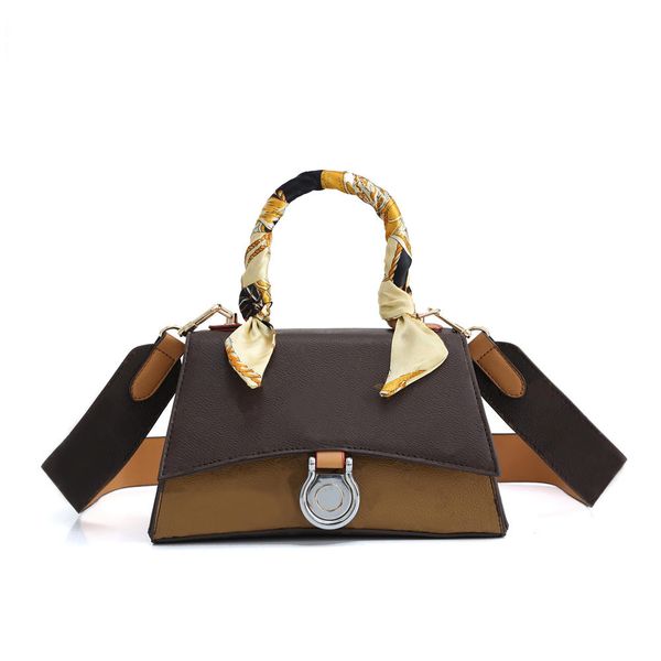 

women's classic handbag chest back type crossbody white shoulder bag with ribbon of postage