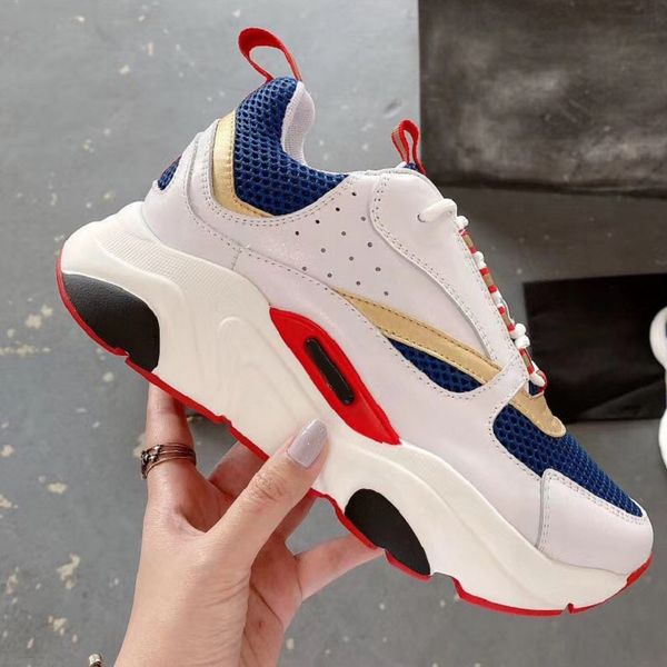 

fashion men women shoes real leather handmade multicolor gradient technical fabric sneakers women famous shoes sh008 do4, Black