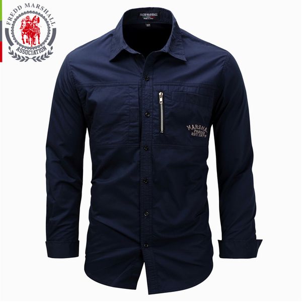 

fredd marshall brand shirt men solid cotton camisa masculina long sleeves camisas sociais spring camisas para hombre xxxl fm117, White;black