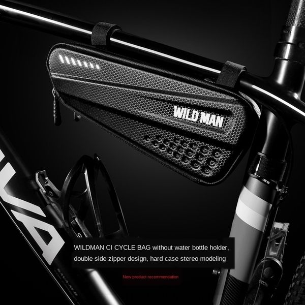 

wild man bicycle bicycle hard case triangle mountain bike front beam bag road bike bag riding equipment