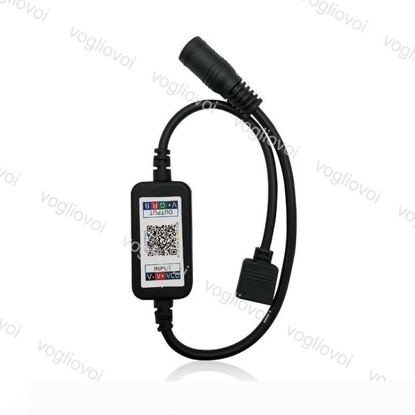 

wifi bluetooth mini dc rgb controller 72w 144w 24key smart light strip controller dimmer for 5050 3528 rgb led strip tape black dhl