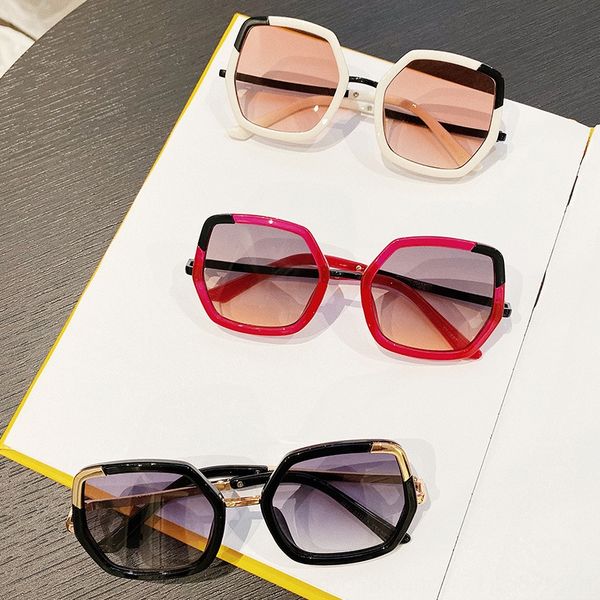 

children's sun korean fashion baby sunglasses uv-proof boys' and girls' glasses new square frame sunglasses, Blue