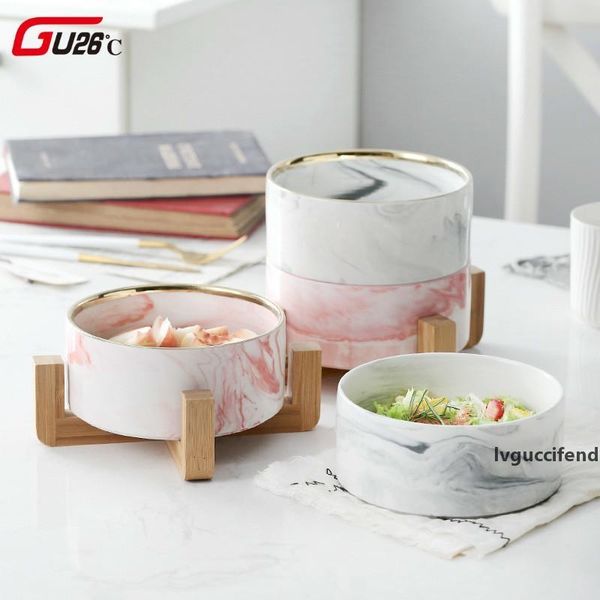 

marble bamboos the shelf sand pull gray bowl western style fruits bowl dessert bowl western-style food salad ceramics tableware t200523