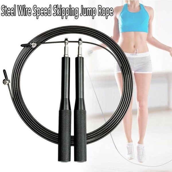 

with bearing diamond head skipping rope jump rope wire skipping professional adjustable sport 300cm durable portable gym