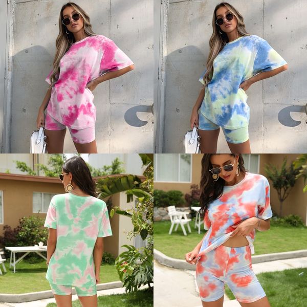 

4 цвет женщины спортивная короткие рукава повседневная эпикировка 2 1pcs set женский костюм для бега трусцой спортивный костюм sweatshit кол, Gray