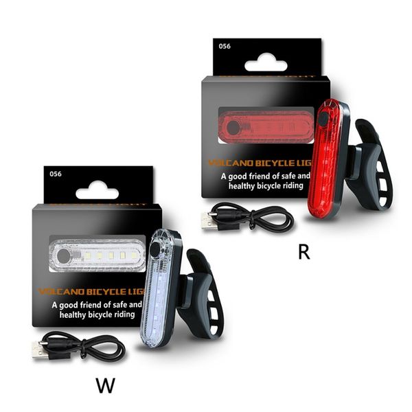 

bike lights portable outdoor bicycle light led taillight rear tail safety warning cycling usb style rechargeable