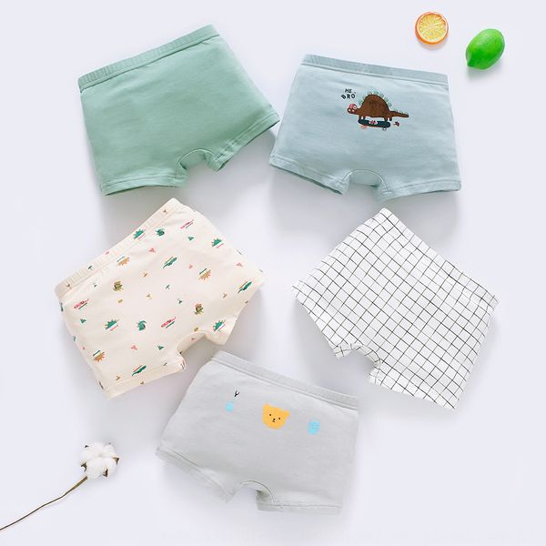 

3-10 years old student cartoon baby short pants shorts and men's underwear boxer children's underwear pure cotton, Camo