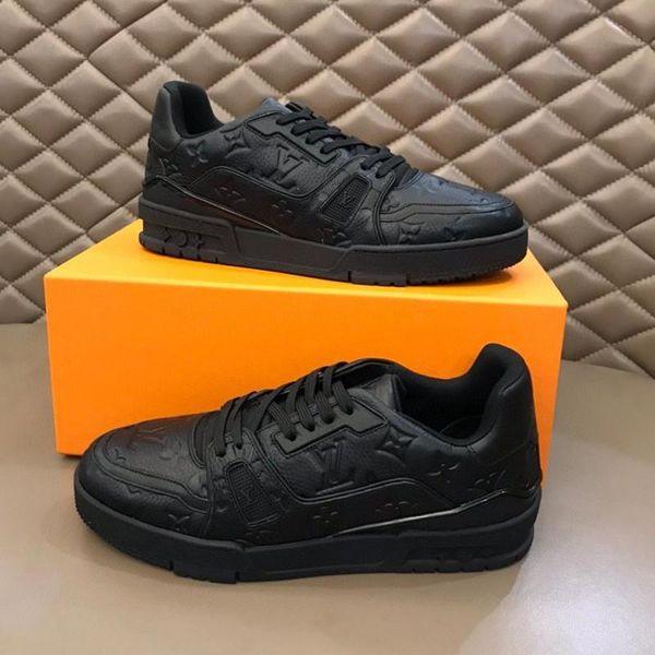

082 high-quality men's casual sports shoes and designer luxury outdoor casual shoes, the original box size is 38-45, Black