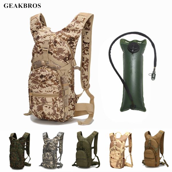 

18l tactical backpack 800d nylon oxford backpack with 3l bladder outdoor sport cycling travel climbing camping