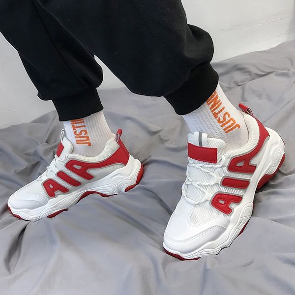 

shoe 2020 spring and summer new style men casual sports shoes extra high old man shoes trend versatile running