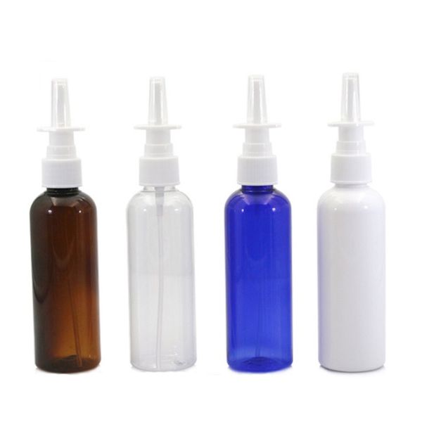 

1pcs/lot refillable bottles pump spray bottle 100ml pump sprayer mist nose plastic nasal cosmetic storage container skin care