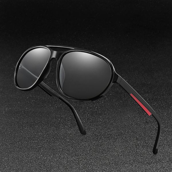 

polarized sunglasses men fashion pchromic classic big round frame sunglasses pchromic lens glasses men lady uv400, White;black