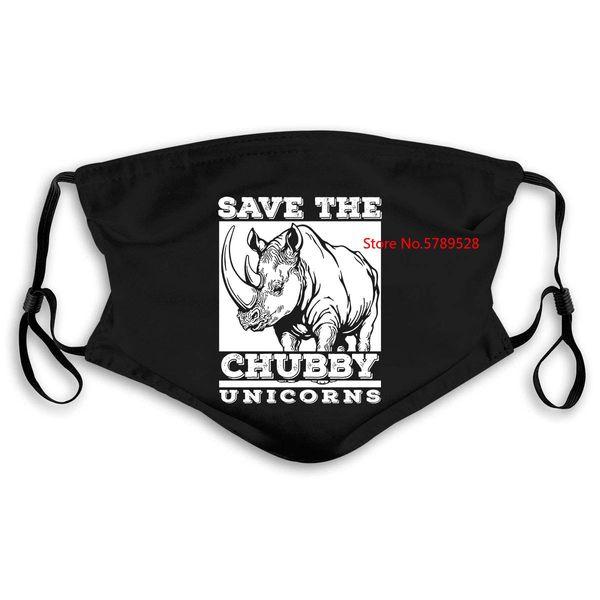 

спасите chubby единорогов смешного fat rhino mens животных новой печать новый горячую маску женщина kids pm25 yotcd