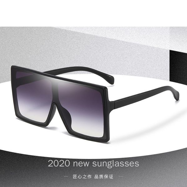 

fashion 2020 new ladies square sunglasses women goggle shades vintage brand oversized sun glasses for female men nx, White;black