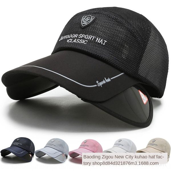 

ewyj3 new outdoor sunscreen men's and women's casual fashion sunscreen baseball cap baseball cap korean style pull hat edge breath, Blue;gray
