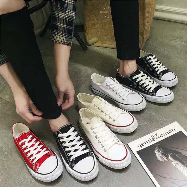 

with box sneaker casual shoes trainers shoes fashion sports shoes trainers for man woman by toy99 p245, Black;red