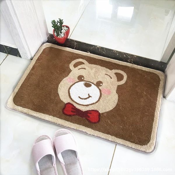 

lovely door carpet bathroom bedroom carpet entrance door mat bathroom anti-skid cartoon mat water absorbing