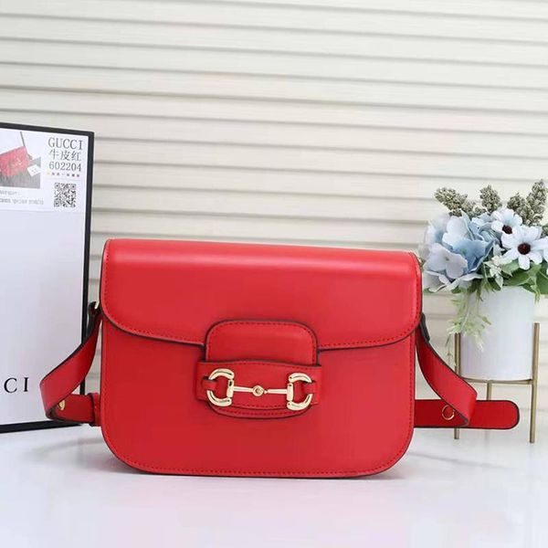 

drop ship womens leather horsebit bag luxury designer crossbody bags with origin box horsebit shoulder bag fashion ladies messenger bags