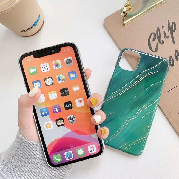 

2020 gilt marble phone case protect cover shockproof soft cases for iphone 11 pro max xs xr 8 7 6 plus luxurious