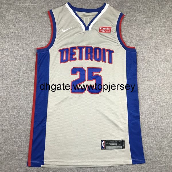 

дешевый джерси роуз нового сезон 25 лос-серый джерси, Gray