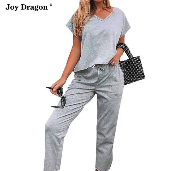 

summer and spring women shoer sleeve long pants casual suits vetement femme vestidos verano 2020 mujer ubrania sukienki na lato, White