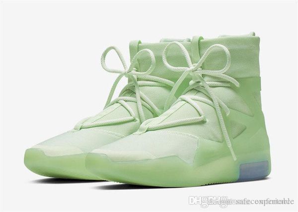 

2019 release authentic air fear of god 1 frosted spruce sail black zoom air ar4237-300 fog men basketball shoes sports sneakers with box