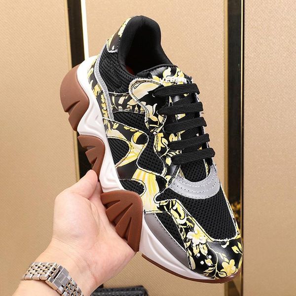 

squalo sneakers mens shoes new arrival outdoor walking comfortable casual footwears lace -up plus size low men shoes scarpe da uomo, Black