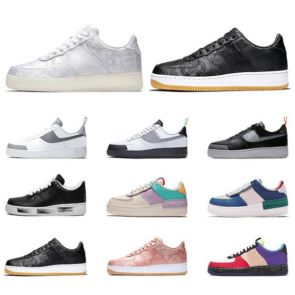 

2020 skateboard shoes men women platform sneakers clot pale ivory noise under construction what the la mens trainers casual sports 36-45