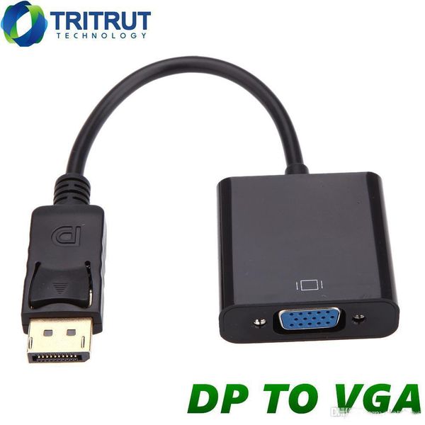 

displayport display port dp to vga adapter cable male to female converter for pc computer laphdtv monitor projector with opp bag mrfav