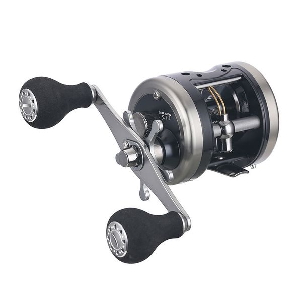 

cast drum wheel alloy left/right handle casting sea fishing reel saltwater baitcasting reel coil 4+1 ball bearing 8kg drag power
