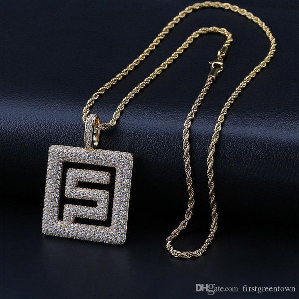 

symbol solid подвеска мужская мода циркон ожерелье циркон шипованных ювелирных изделий ожерелья, Silver