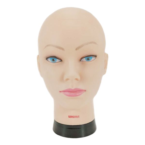 

professional mannequin head for make display style dry wig 10.2 inch hairdressing training head, White