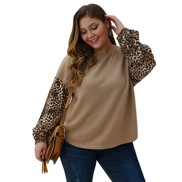 

2020 New women round neck long sleeve knitted pullover plus size for fall winter