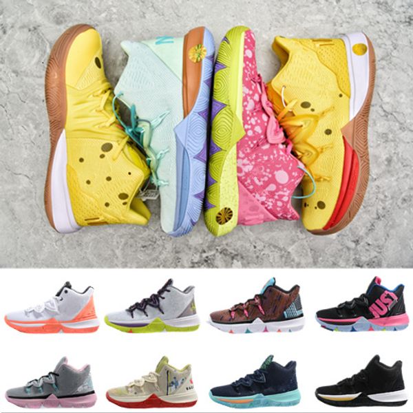 

with box 2020 new iv 5 basketball shoes mens irving 5 gold/championship mvp finals training sneakers women sports running shoes size 36-46