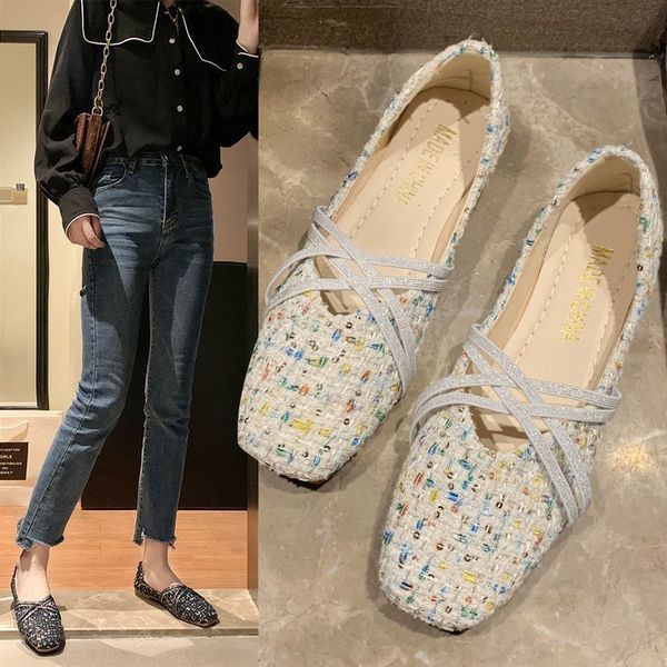 

women flat shoes fur flats lady slip on breathable loafers canvas shoes casual footwear espadrilles zapatillas mujer, Black