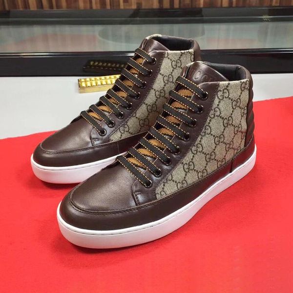 

drop ship men 's high sneaker casual men boots outdoor walking footwears lace -up plus size men shoes comfortable vintage sneakers, Black