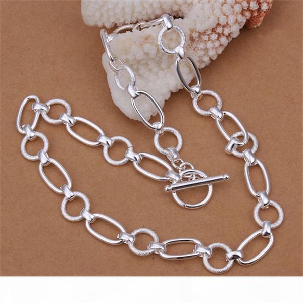 

f new arrival women 's sterling silver necklace gtp55 ,fashion heart shape 925 silver necklace 6 pieces a lot mixed style