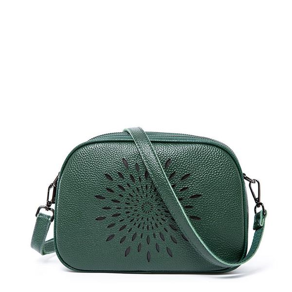 

green small square bag ladies new retro clamshell luxury portable small bag designer classic wild one-shoulder diagonal bag gift 1307
