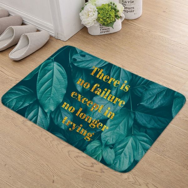 

gilded green background style floor gold-plated mother doo green mother english letters door mat door mat
