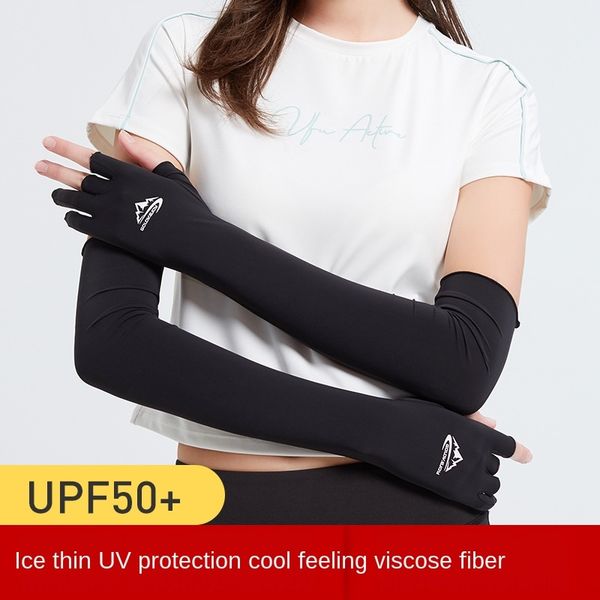 

l6dop outdoor outdoor sports and gloves sports ice silk sun-proof sleeve men's and women's driving fishing anti-slip quick-drying
