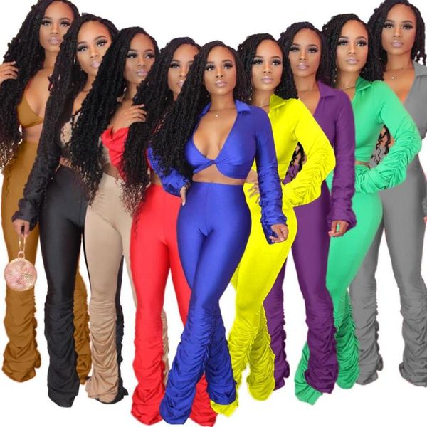 

yoga sets women pants deep v slim running leggings fitness long sleeve yoga women leggings gym tights sportwear, White;red