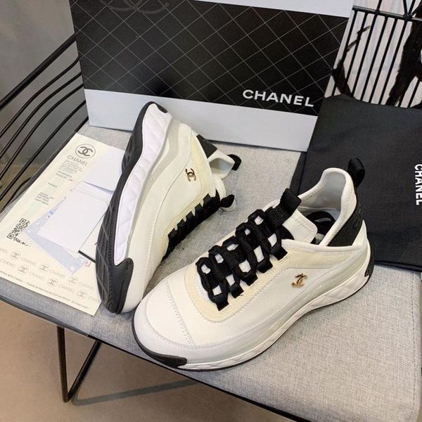 

дизайнер обуви класса люкс женщин вскользь обувь удобная новая мода женщин кроссовки кожа теннис женщины спорт дышащая обувь m02, Black